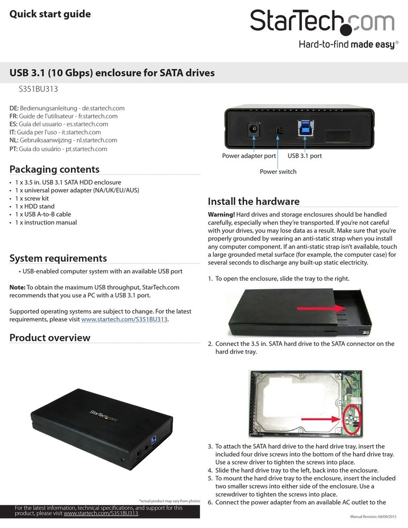 StarTech.com S351BU313 User manual StarTech.com S351BU313 User manual