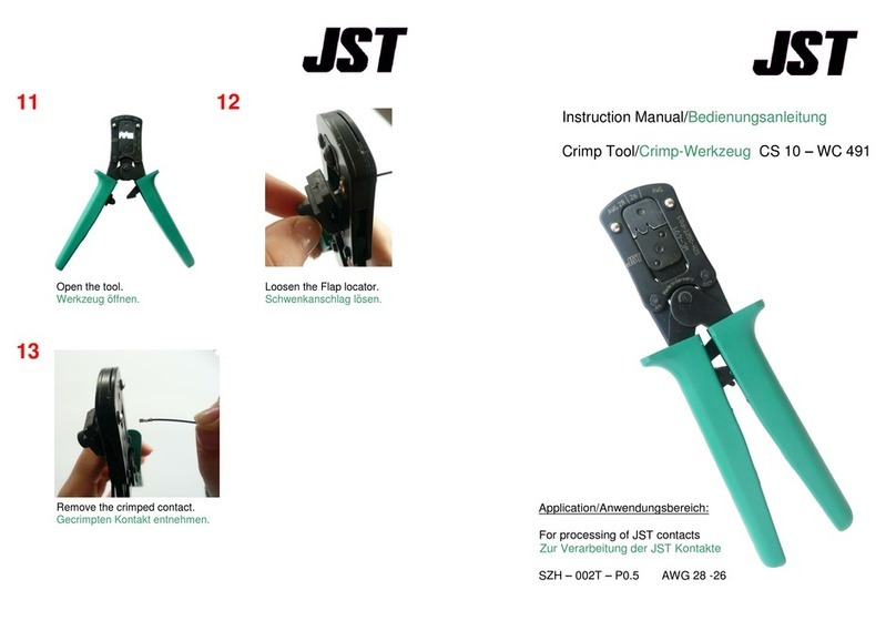 JST CS 10-WC 491 User manual
