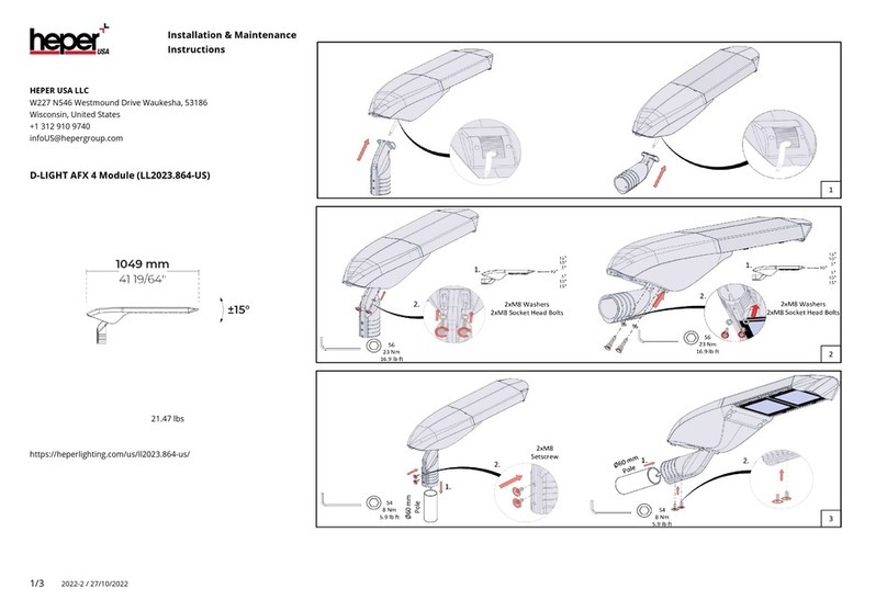 HEPER D-LIGHT AFX 4 Installation and operating instructions