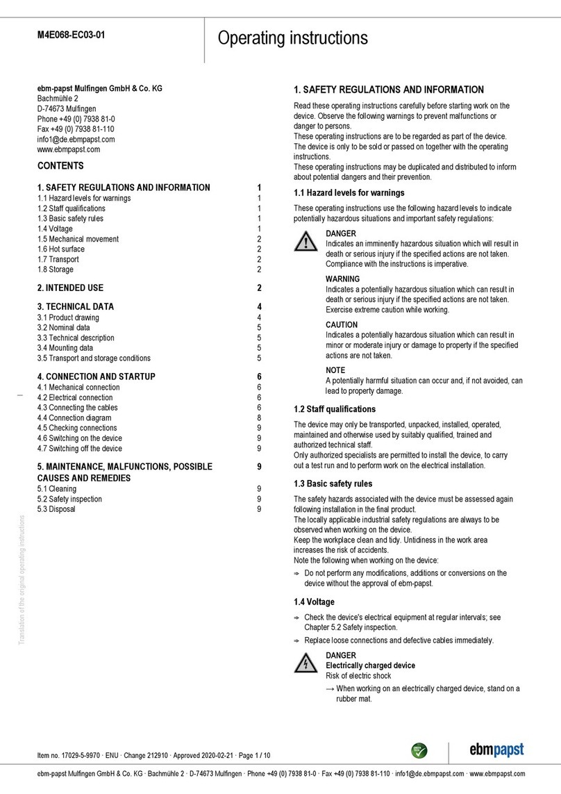 Ebmpapst M4E068-EC03-01 User manual
