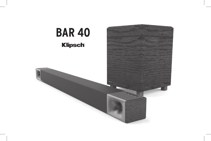 Klipsch BAR 40 User manual