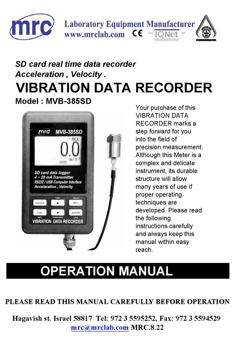 MRC MVB-385SD Operation manual