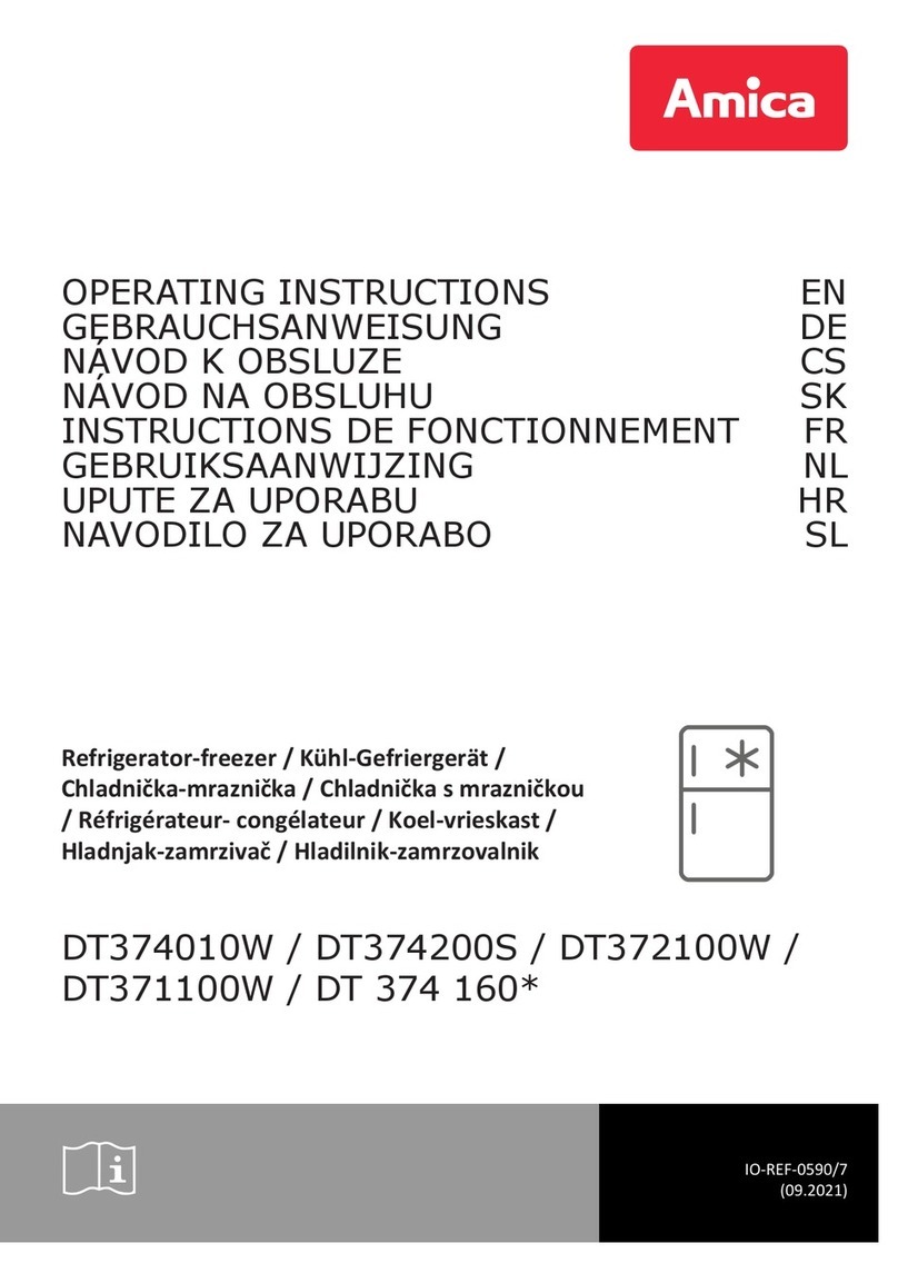 Amica DT 374 160 Series operating instructions
