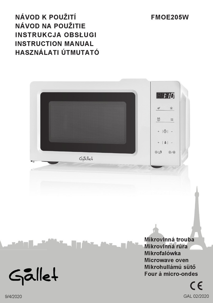 Gallet FMOE205W instruction manual