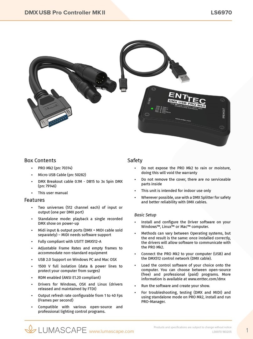 Enttec 70314 User manual