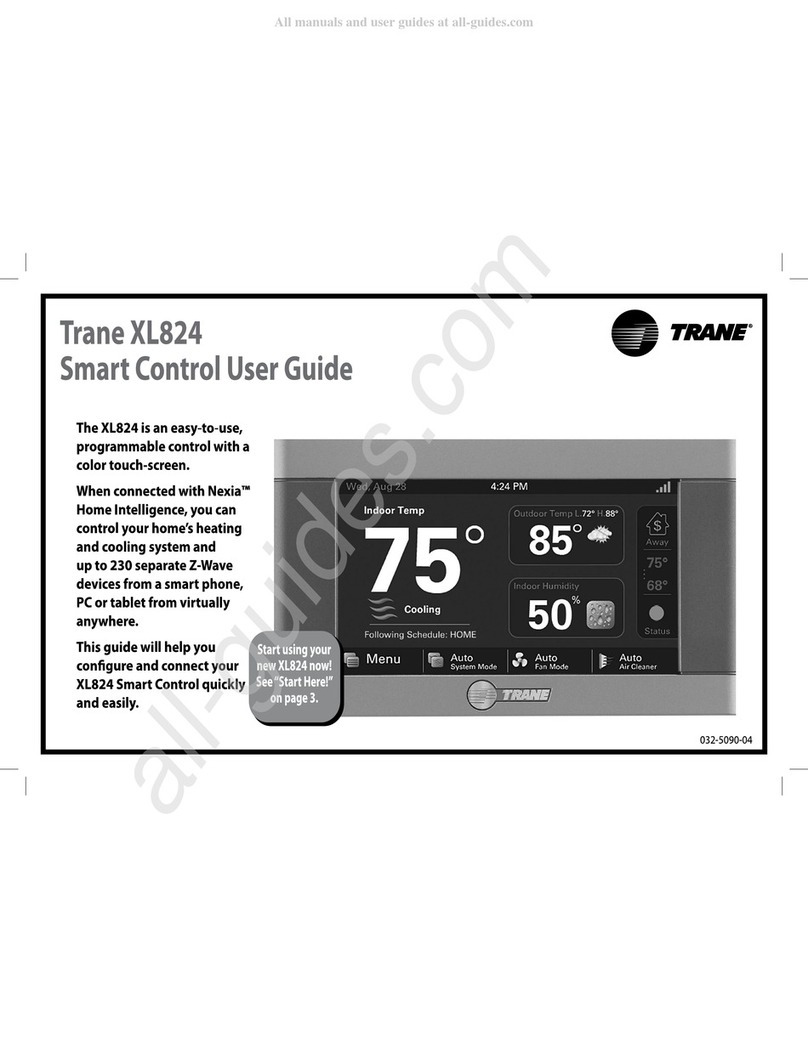 Trane XL824 User manual