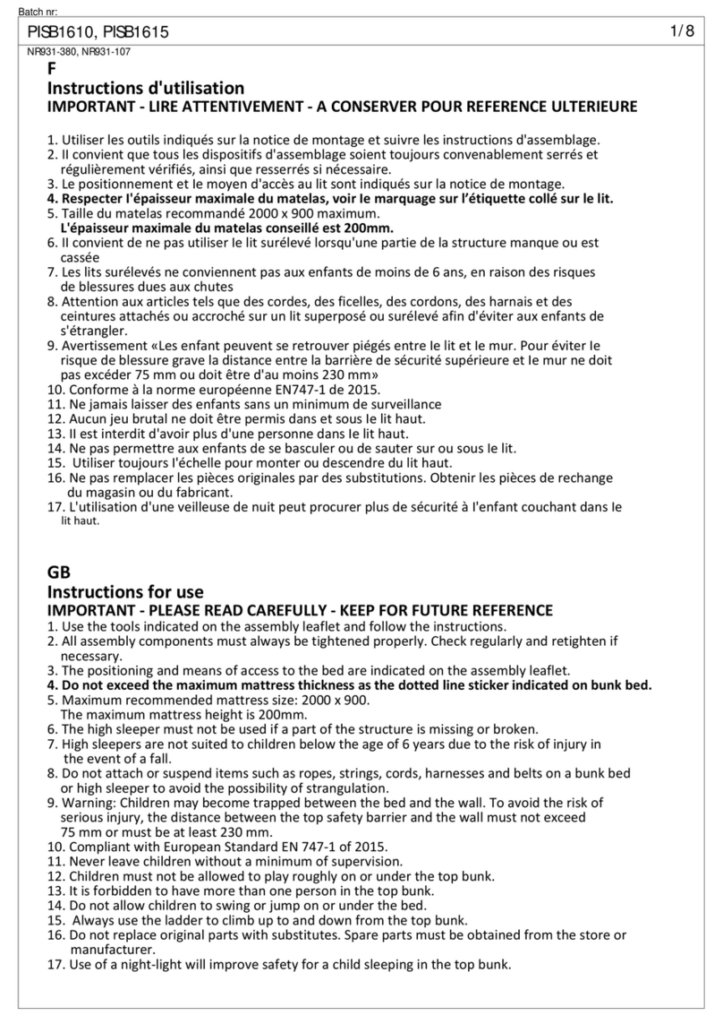 VIPACK Pino PISB1610 User manual