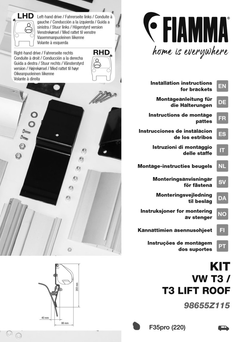 Fiamma 98655Z115 installation instructions