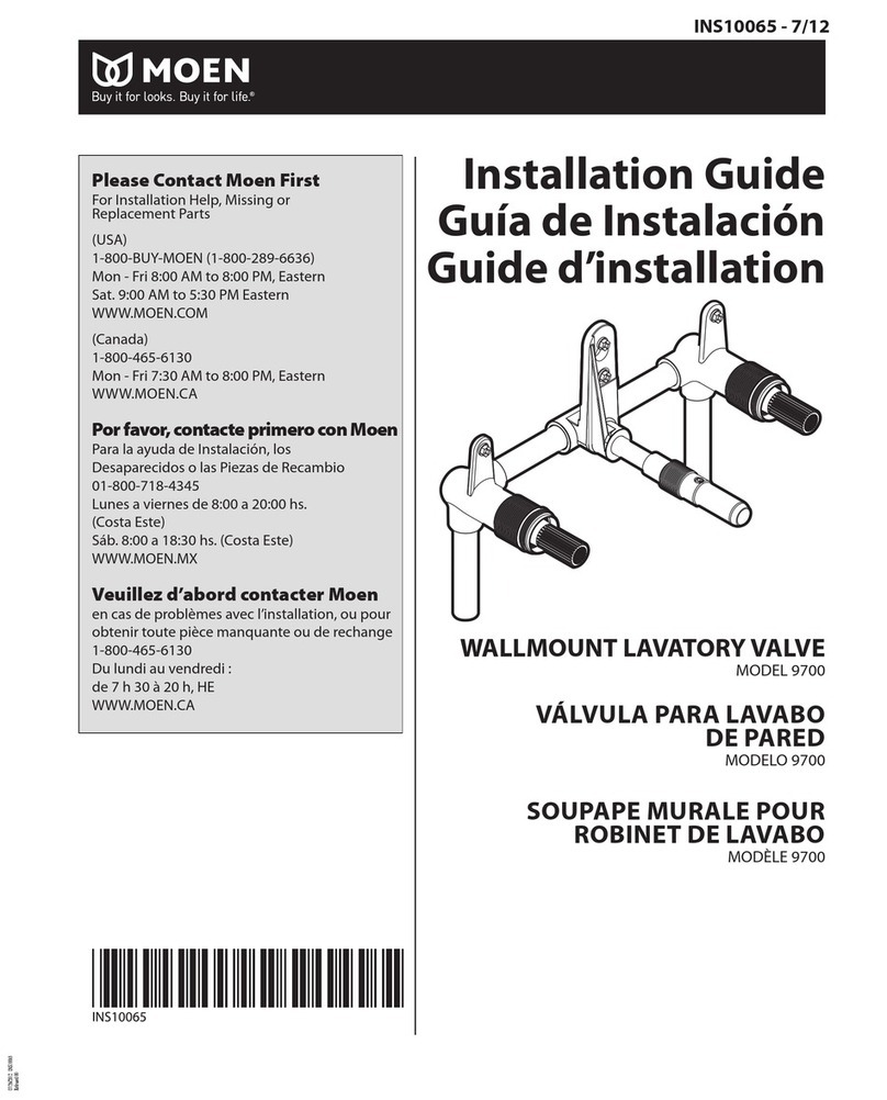 Moen 9700 User manual
