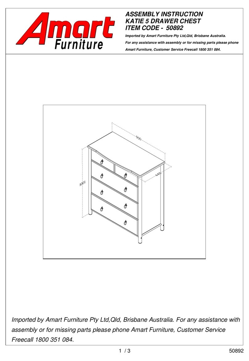 Amart Furniture KATIE 50892 Assembly instruction