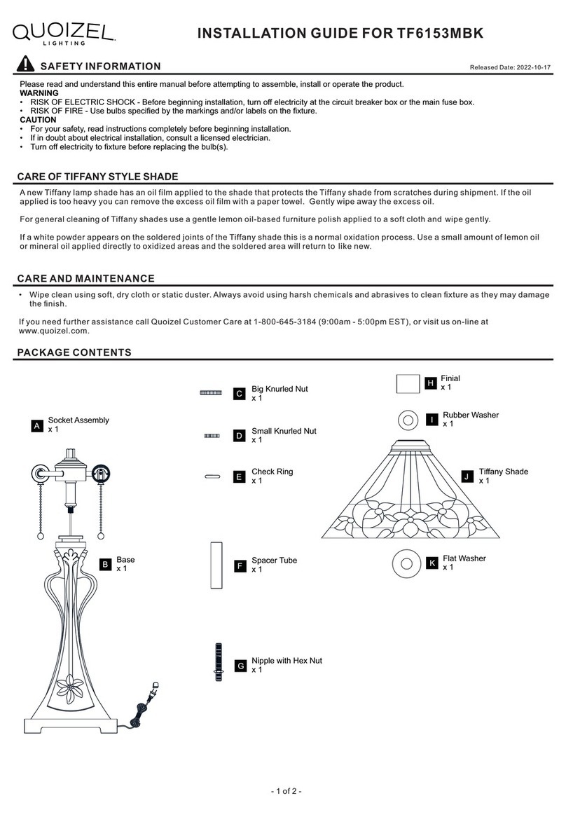 Quoizel TF6153MBK User manual