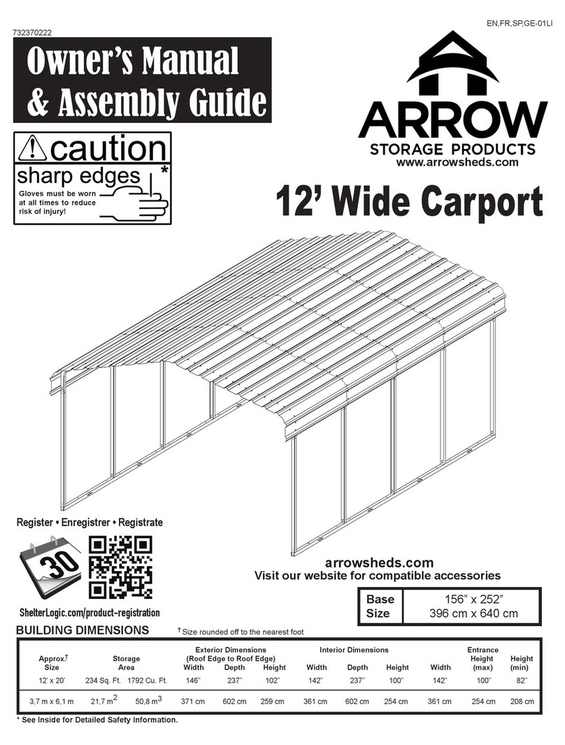 Arrow Storage Products CPHC122909 Owner's manual & assembly guide