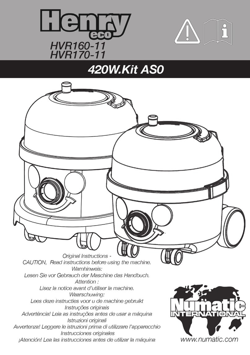 Numatic Henry eco 420W.Kit AS0 User manual