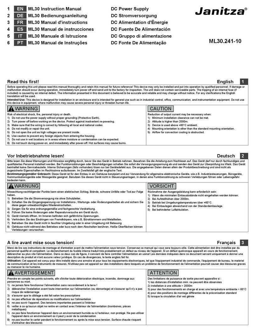 janitza ML30 instruction manual