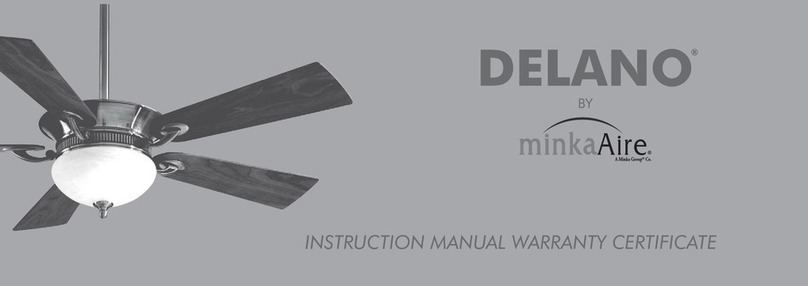 Minka-Aire DELANO F701L-PW Guide