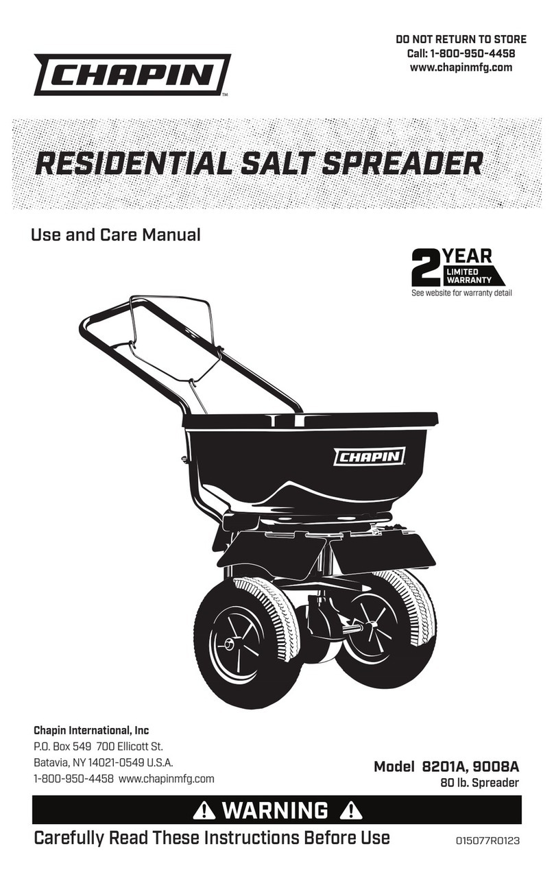 Chapin 9008A use and care manual