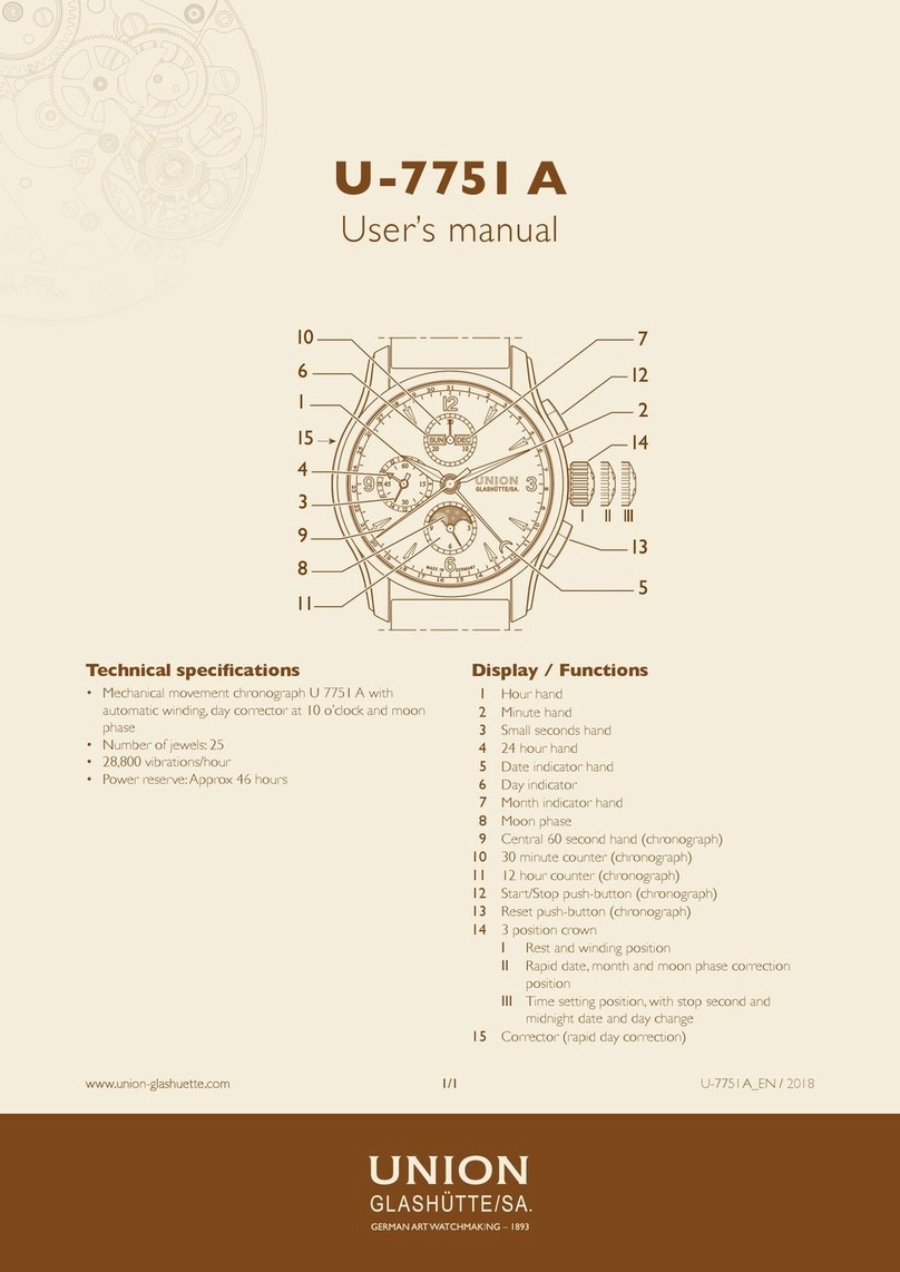 UNION GLASHÜTTE/SA U-7751 A user manual