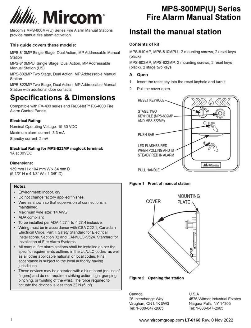 Mircom MPS-800MPU Series User manual