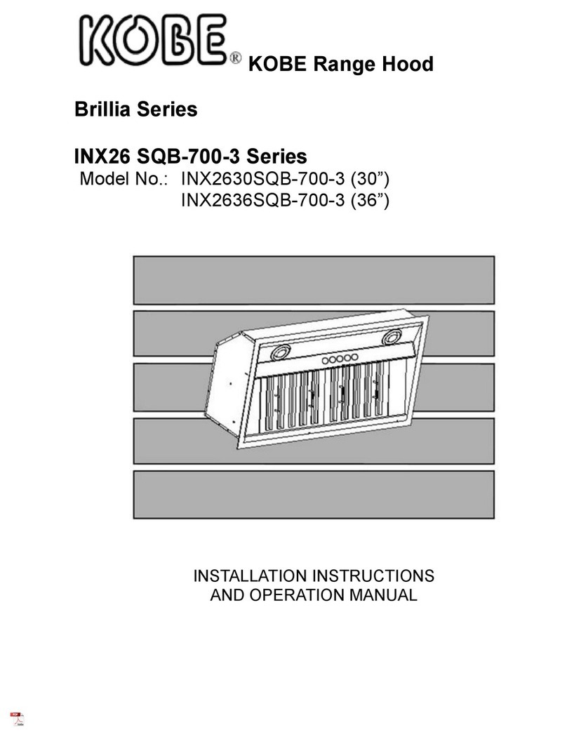 KOBE INX2636SQB-700-3 User manual