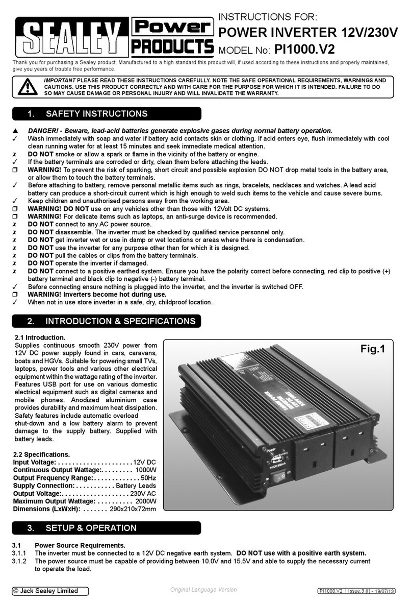 Sealey PI1000.V2 instructions