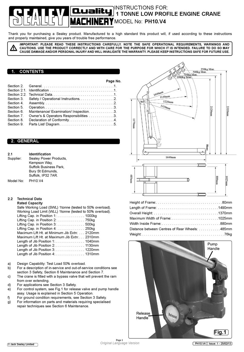Sealey PH10.V4 User manual