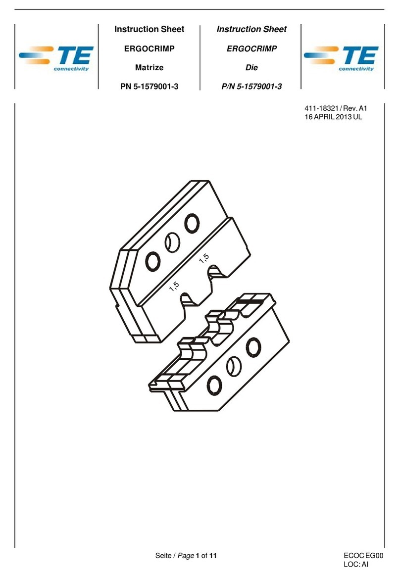 TE Connectivity ERGOCRIMP 5-1579001-3 User manual TE Connectivity ERGOCRIMP 5-1579001-3 User manual
