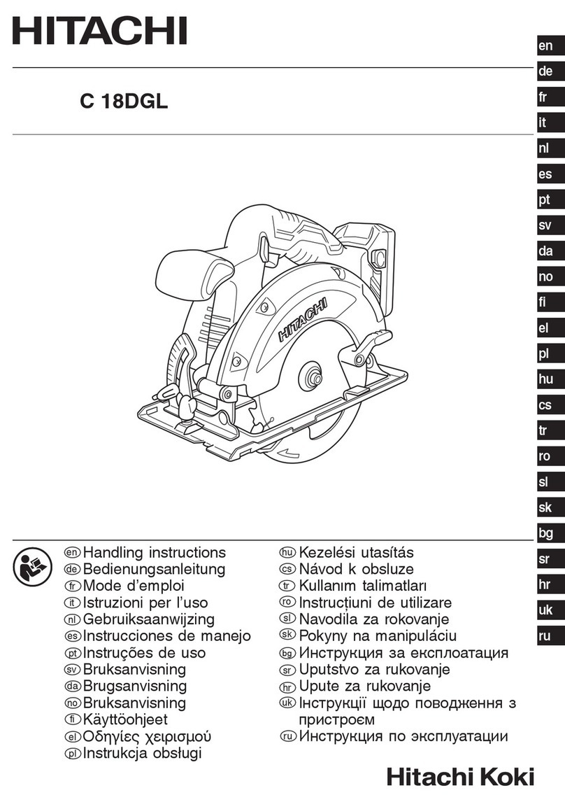 Hitachi C18DBAL W4Z User manual