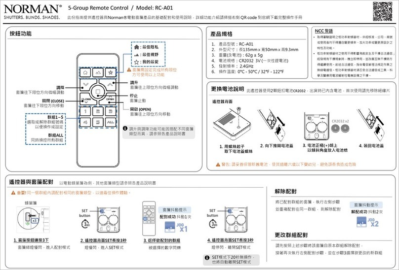 Norman RC-A01 quick start guide