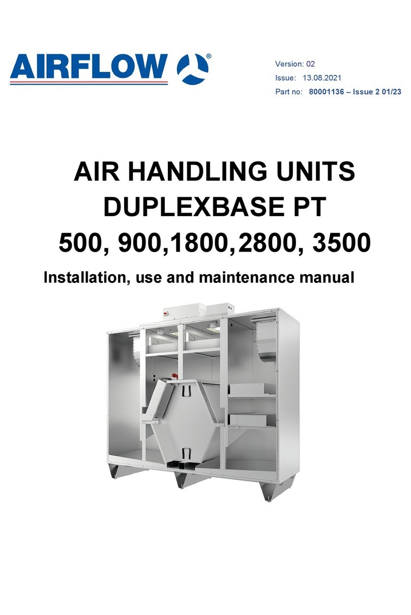 Airflow DUPLEXBASE PT 500 Installation, use & maintenance manual
