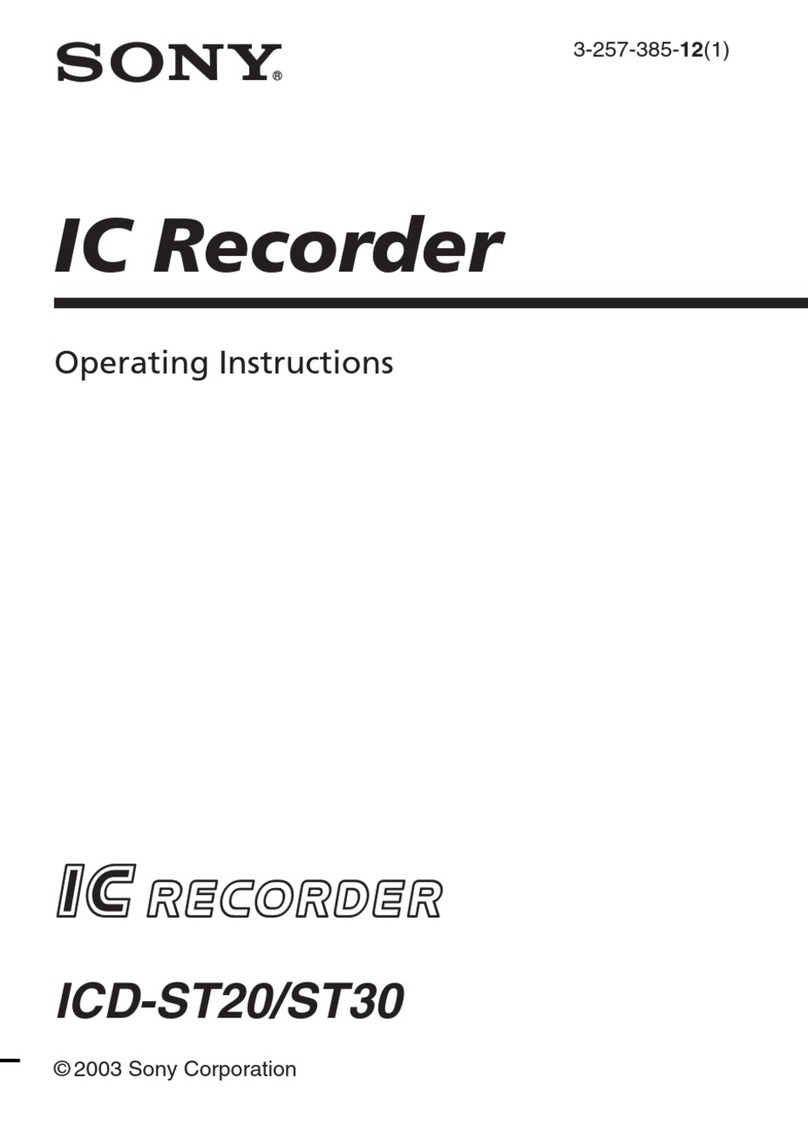 Sony ICD-ST30 User manual