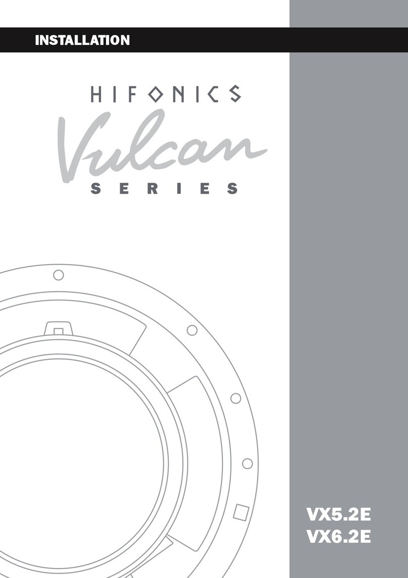 Hifonics Vulcan Series User manual