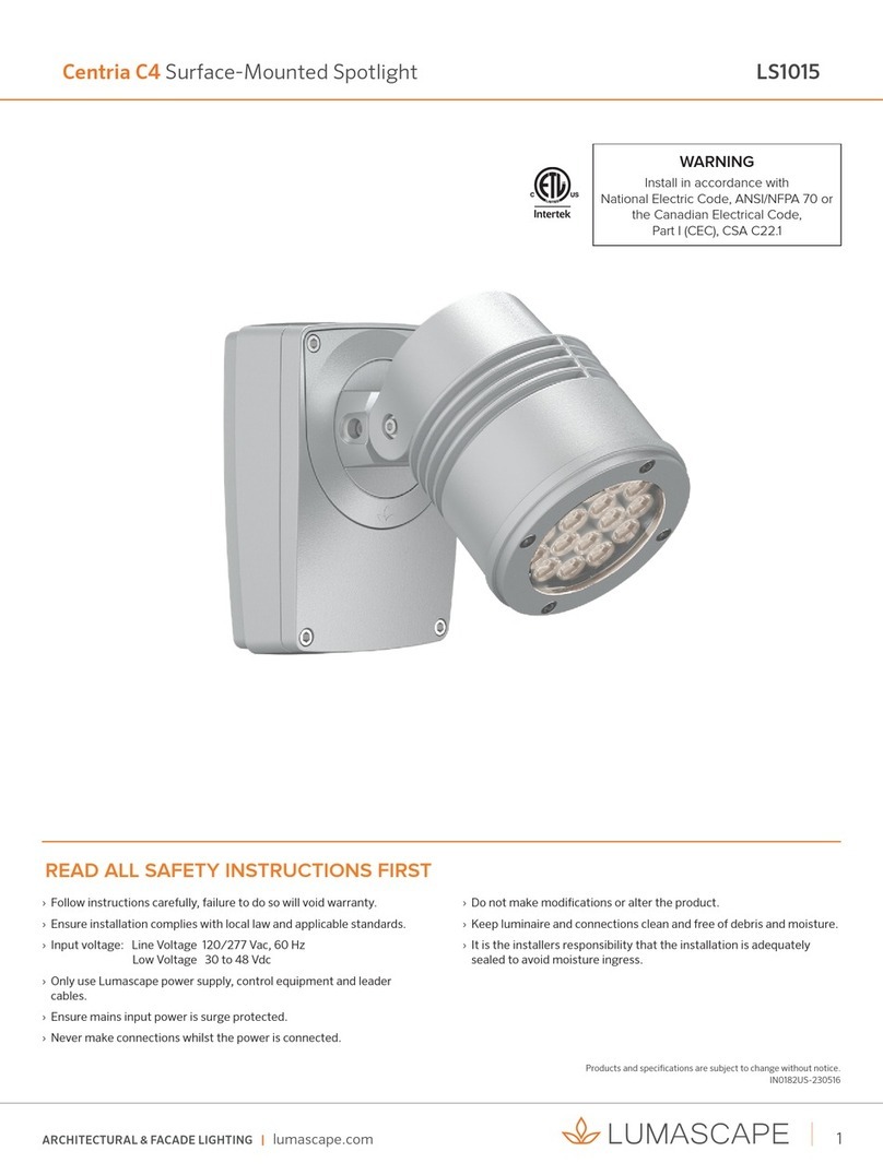 Lumascape Centria C4 LS1010 Install instructions