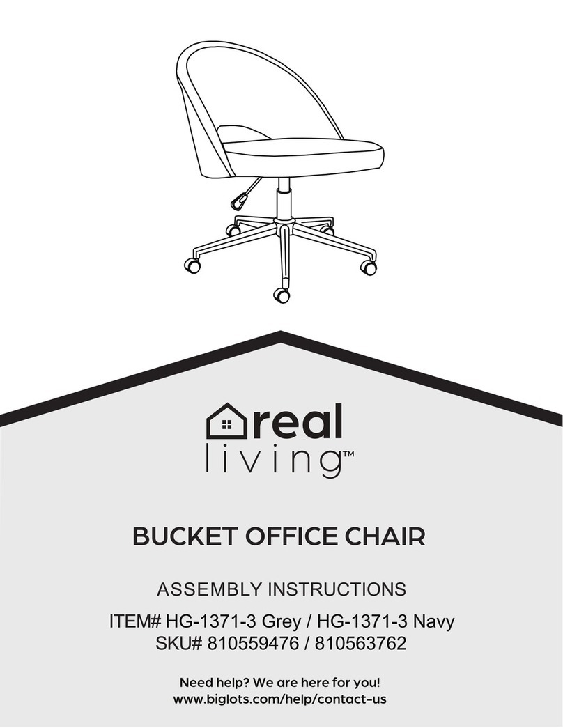real living SEVEN HILLS BUCKET OFFICE CHAIR HG-1371-3... User manual