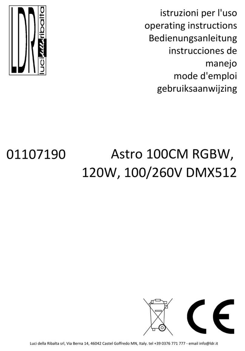 LDR Astro 100CM RGBW operating instructions