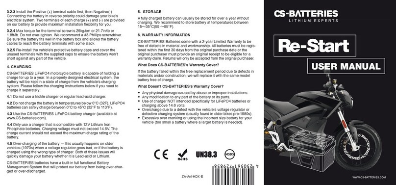 CS-BATTERIES Re-Start user manual