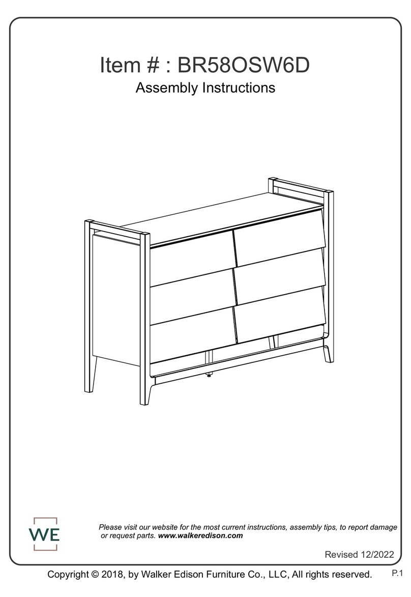 Walker Edison BR58OSW6D User manual Walker Edison BR58OSW6D User manual