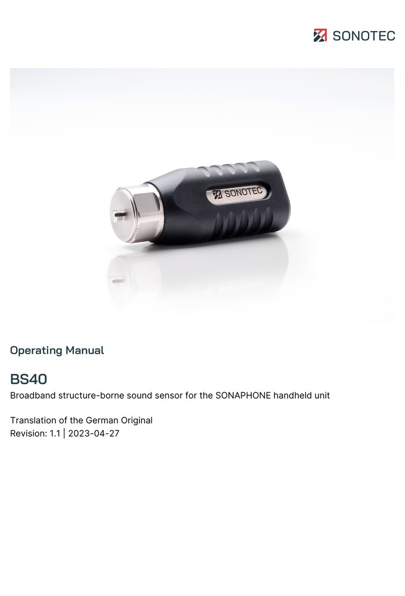 Sonotec BS40 User manual