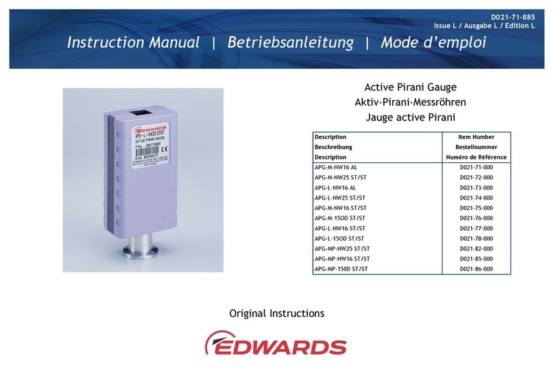 Edwards APG-M-NW16 AL User manual