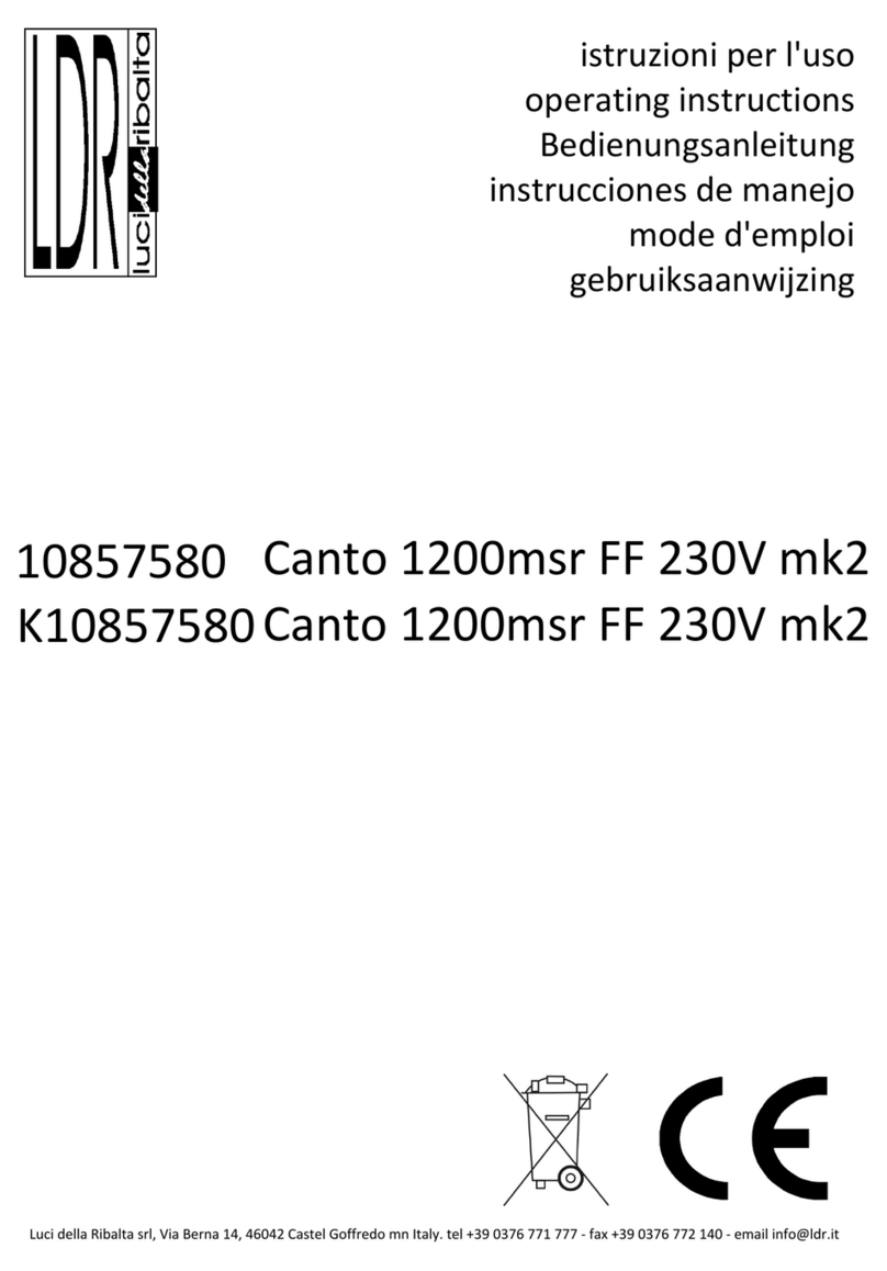 LDR Canto 1200msr FF 120V mk2 User manual