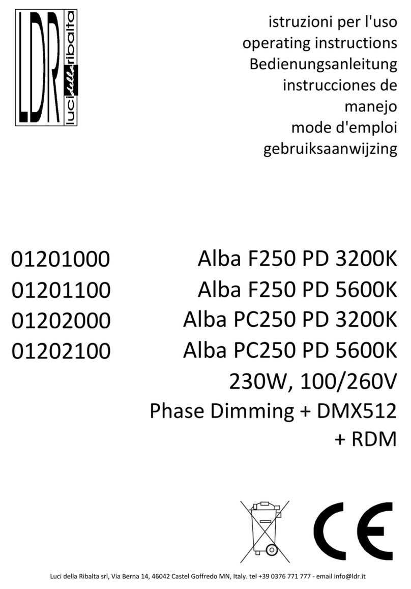 LDR Alba F250 PD 3200K operating instructions