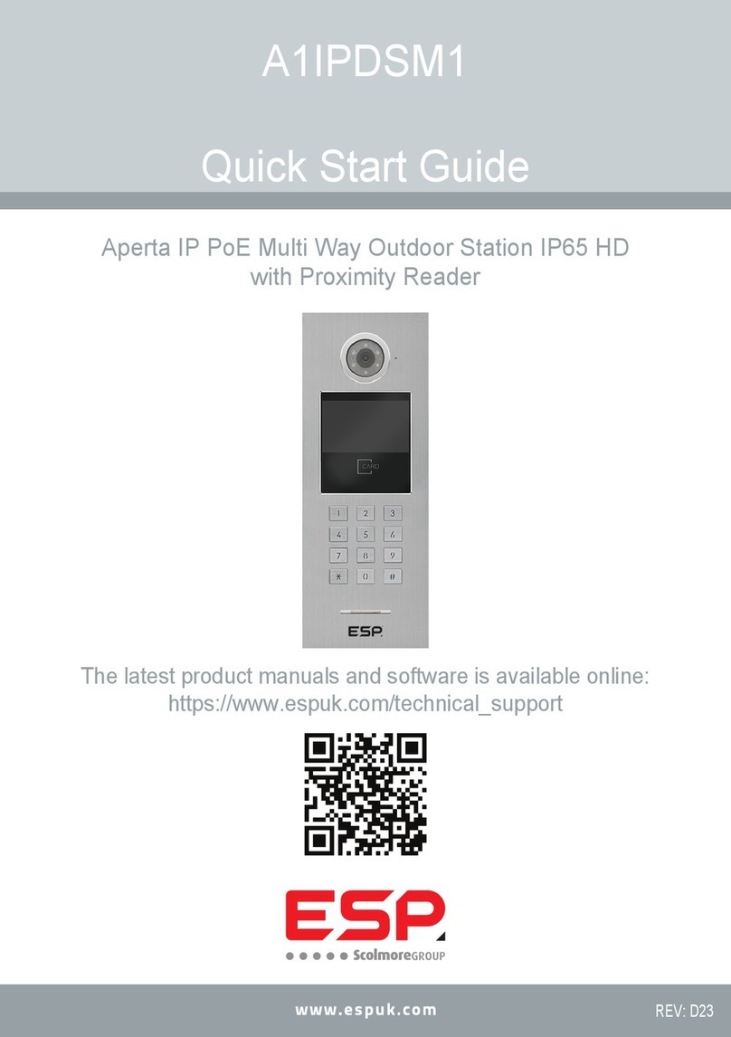 Scolmore ESP Aperta A1IPDSM1 User manual