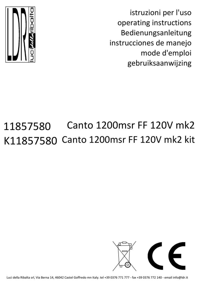 LDR Canto 1200msr FF 120V mk2 operating instructions