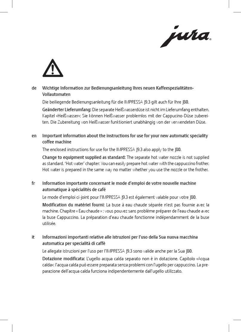 Jura IMPRESSA J9.3 manual