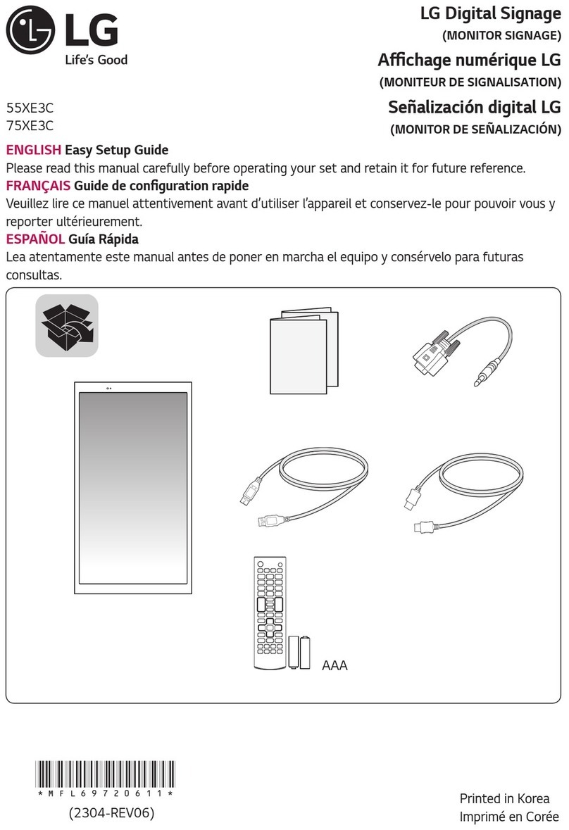 LG 55XE3C-B.AEU Quick start guide