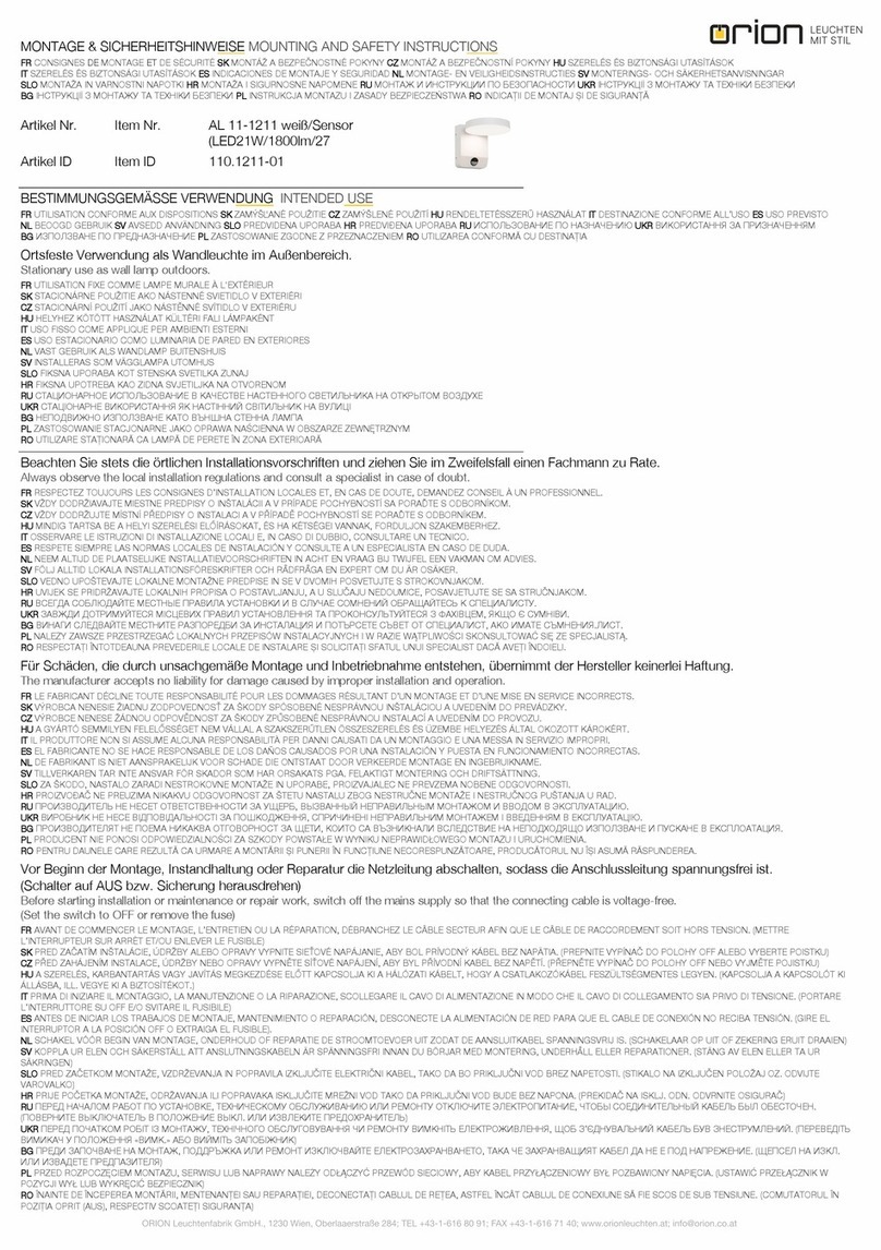 Orion HENDRYK AL 11-1211 Technical manual