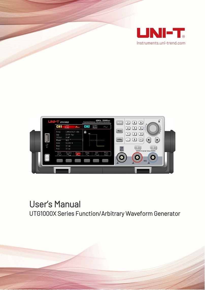 Unit UTG1000X Series User manual