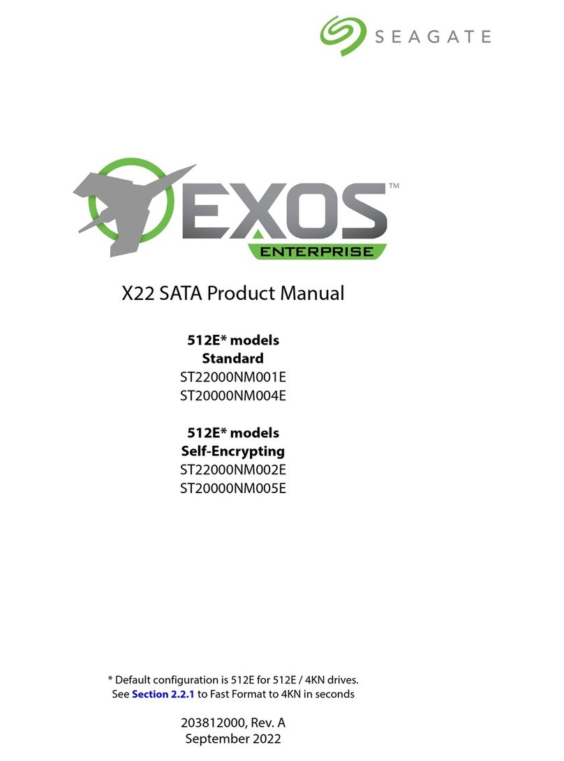 Seagate EXOS ENTERPRISE 512E Series product manual Seagate EXOS ENTERPRISE 512E Series product manual