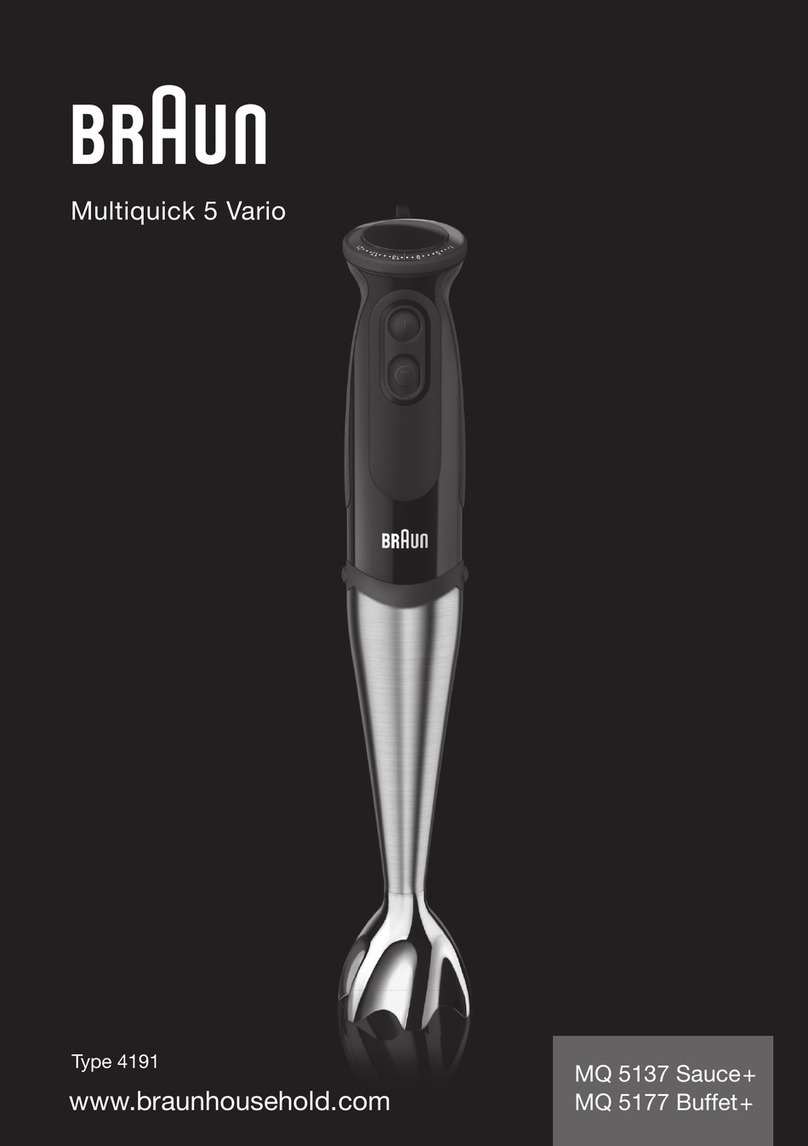 Braun MQ 5177 Buffet+ Multiquick 5 Vario User manual