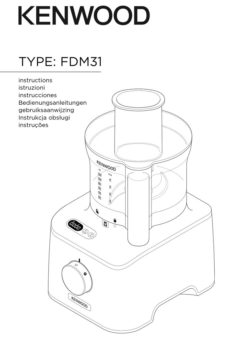 Kenwood MultiPro Compact+ FDM313SS User manual Kenwood MultiPro Compact+ FDM313SS User manual