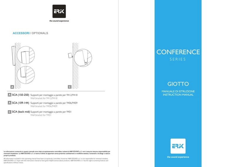 ERJK GIOTTO CONFERENCE Series instruction manual